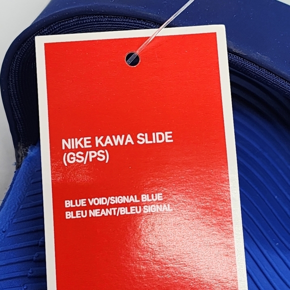 Nike Kids' Kawa Synthetic Strap Slip On Slide Sandals - 3Y - Picture 6 of 7